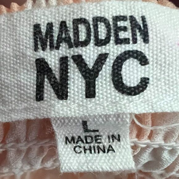 Madden NYC Gingham Smocked Dress Size L - Picture 4 of 6